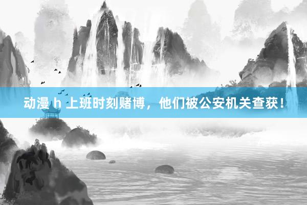 动漫 h 上班时刻赌博，他们被公安机关查获！