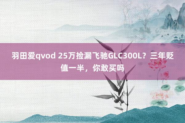 羽田爱qvod 25万捡漏飞驰GLC300L？三年贬值一半，你敢买吗
