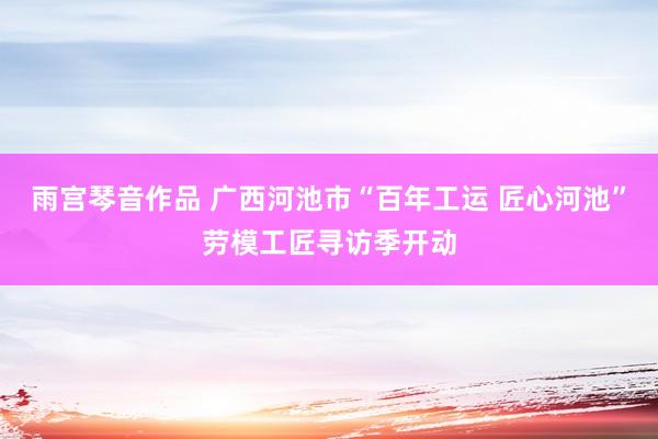 雨宫琴音作品 广西河池市“百年工运 匠心河池”劳模工匠寻访季开动