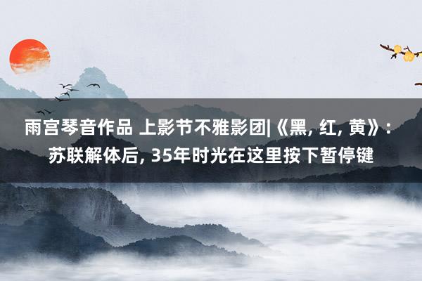 雨宫琴音作品 上影节不雅影团|《黑， 红， 黄》: 苏联解体后， 35年时光在这里按下暂停键